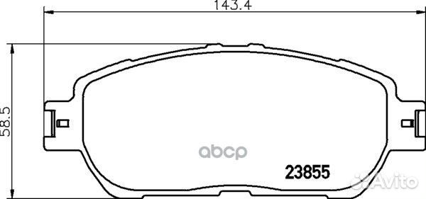 Колодки тормозные дисковые перед (PF-1480)