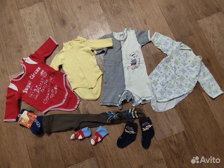Большой пакет вещей на мальчика 0-5мес