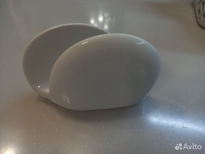 Салфетница белая фарфоровая