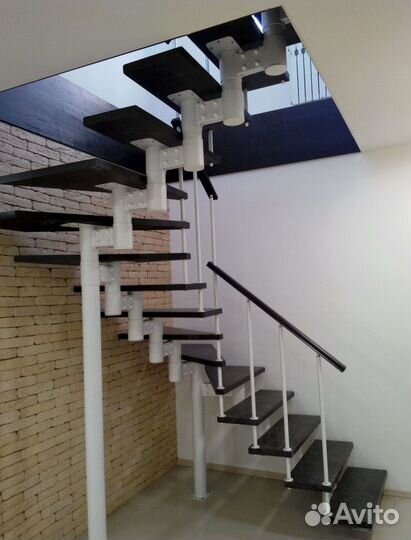 Металлокаркас П-образной Лестницы с Гарантией