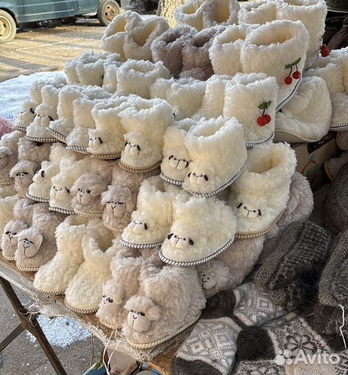 Чуни из овечий шерсти