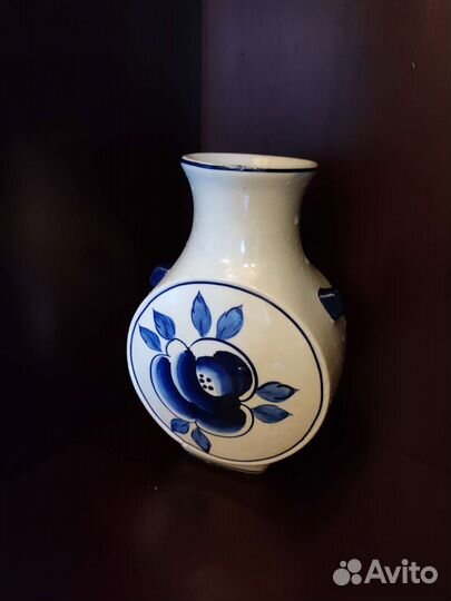 Гжель, старая, ссср,верблюд, сосуд, ваза