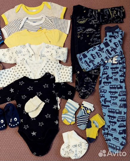 Пакет вещей для мальчика 0-3мес