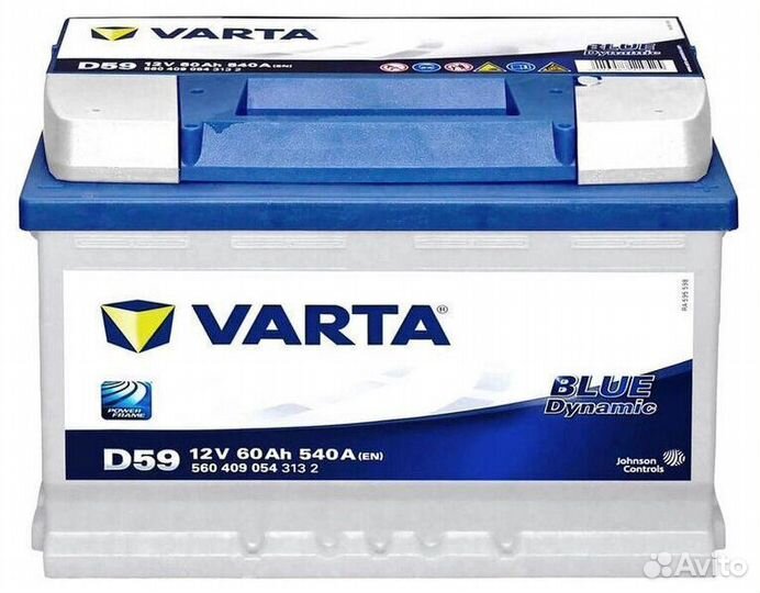 Доставка Аккумулятор 60Ач Varta Blue Dynamic D59