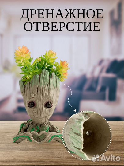 Кашпо/ Горшок для цветов Грут/ органайзер