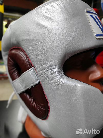 Боксерский шлем Winning MEX silver