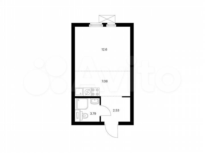 Квартира-студия, 26 м², 33/33 эт.