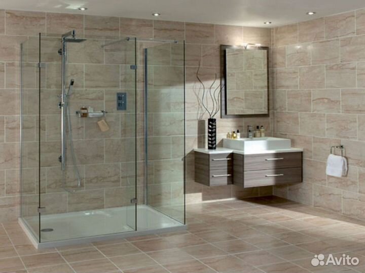 Душевая из стекла под ключ