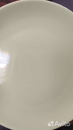 Тарелки IKEA оливковые