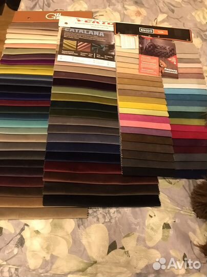 Образцы с мебельными тканями