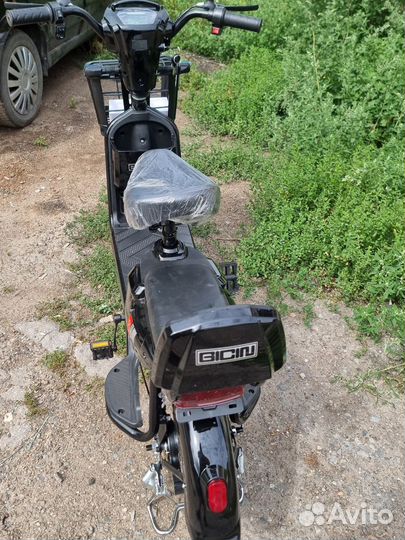 Электровелосипед мопед с педалями 8SK 350W черный
