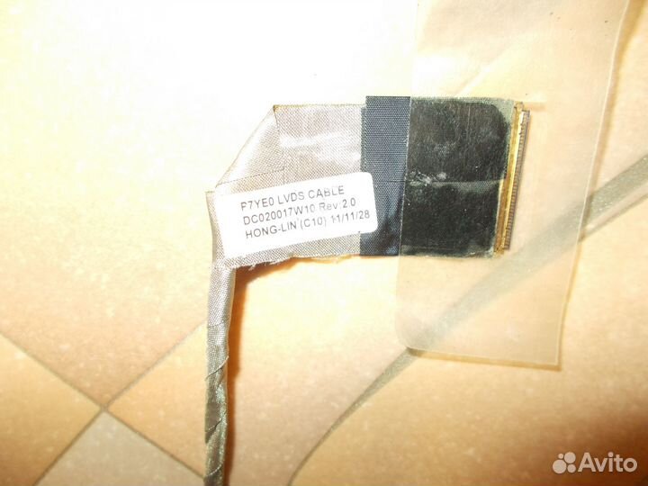 Шлейф матрицы 40 pin для ноутбука DC020017W10