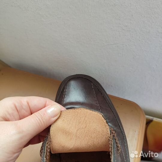 Ботинки, туфли, обувь муж, нат кожа, 42, Б/У