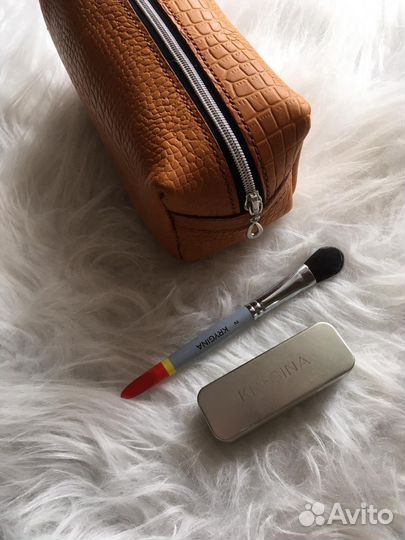 Косметичка женская кожаная