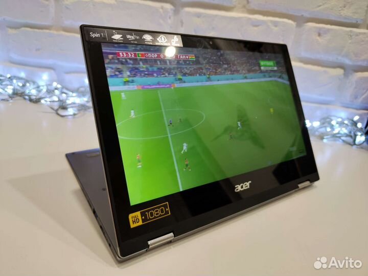 Быстрый, cенсорный fullHD ips Acer spin на ssd