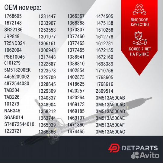 Рулевая рейка Ford Focus 2/C-Max