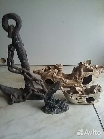 Гроты,искуственные водоросли в аквариум