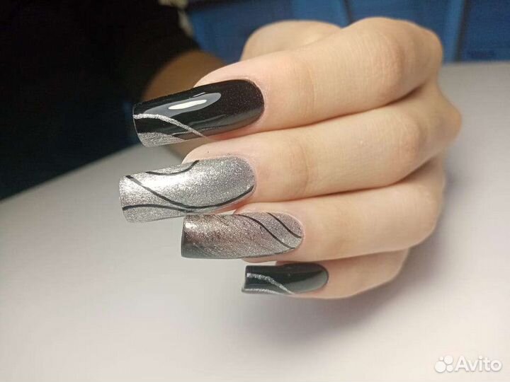 Маникюр, укрепление гелем, наращивание