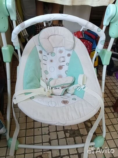 Детские качели шезлонг