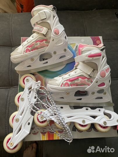 Коньки ролики 2в1 33-36р