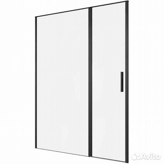 Душевая дверь Allen Brau Priority 160 профиль черный матовый стекло прозрачное