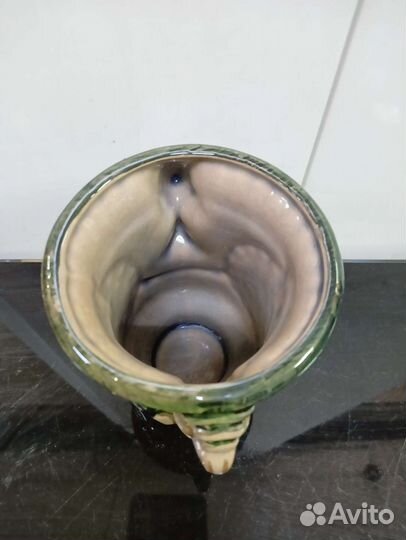 Редкая керамическая ваза гжель