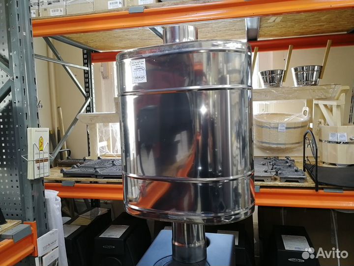 Бак для банной печи на трубе «умк»