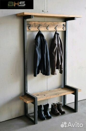 Прихожая в стиле лофт