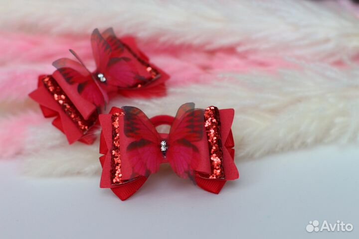 Подарочные набор бантиков (резиночки, заколочки)