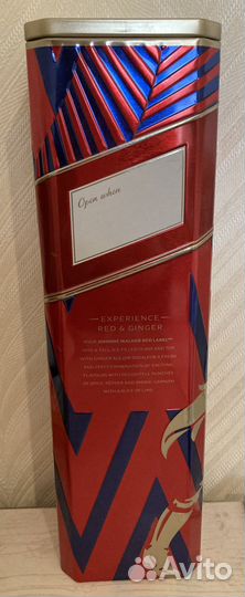 Металлическая коробка от виски Red Label