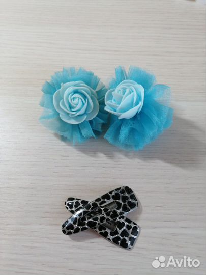 Банты бантики заколки крабики для волос детские