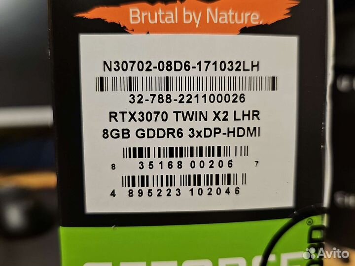 Видеокарта inno3D GeForce RTX 3070 twin X2