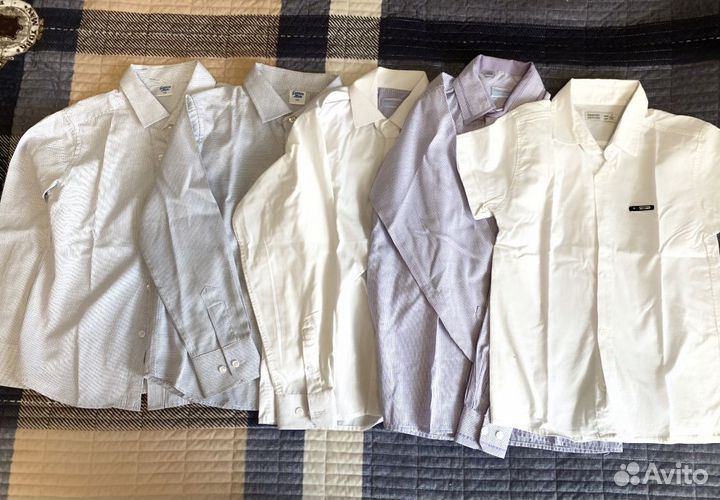 Рубашки школьные 122/134