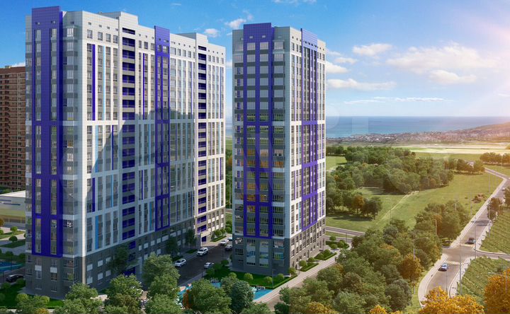 2-к. квартира, 66,6 м², 2/20 эт.