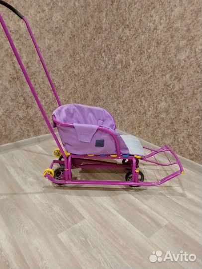 Детские санки коляска