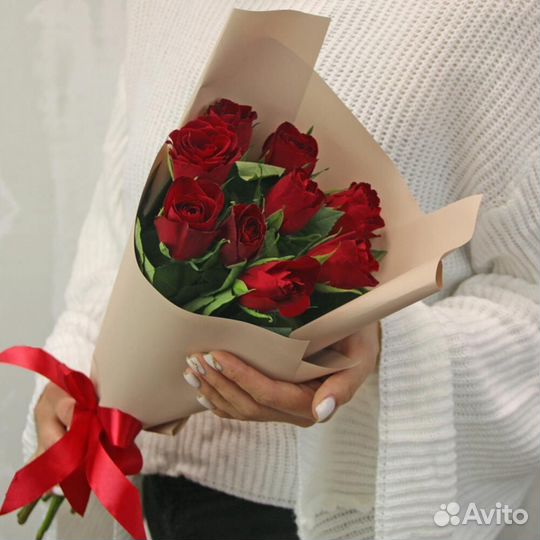 Букет из 9 роз с бесплатной доставкой