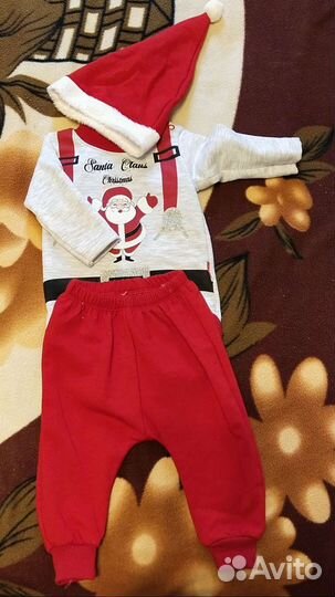 Новогодний костюм Деда мороза для малыша