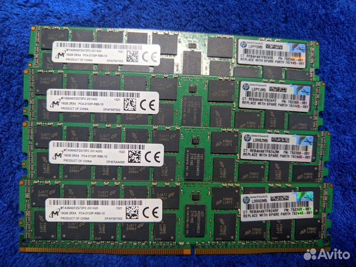 16GB ddr4 Micron ECC REG Оперативная память озу