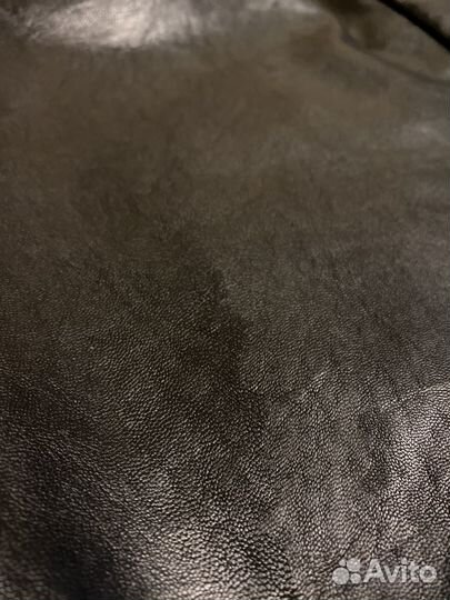 Кожаная мини-юбка