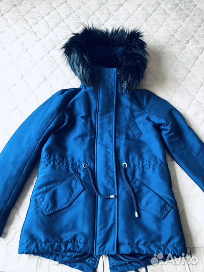 Парка с мехом benetton