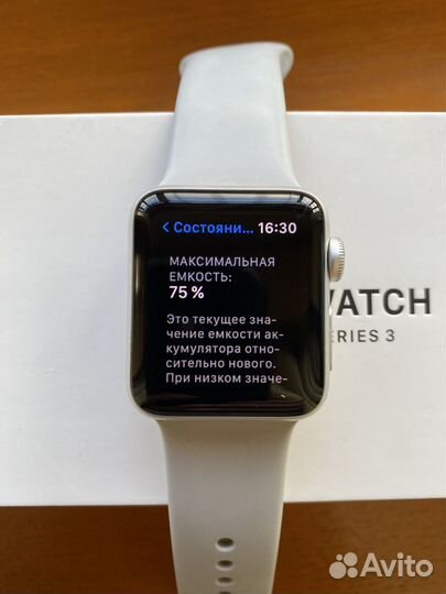 Часы apple watch 3 38 mm Silver Aluminium