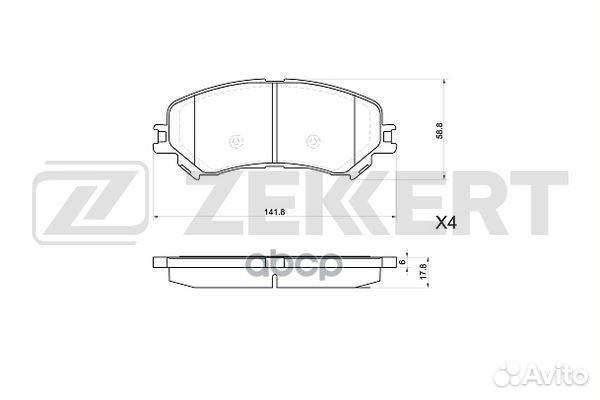 Колодки торм. диск. передн. Renault Espace V 15