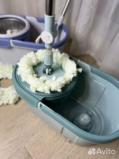 Швабра с ведром и отжимом практочное