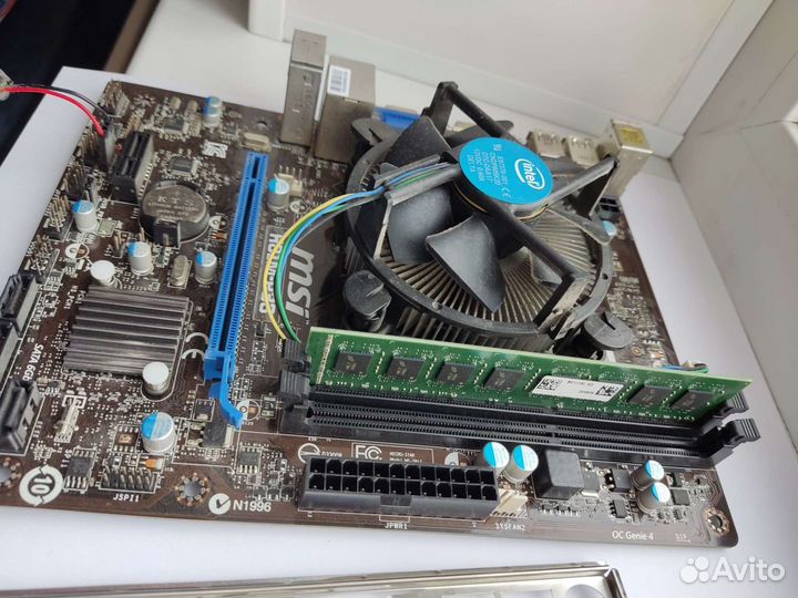 Мать с процессором и оперативной памятью