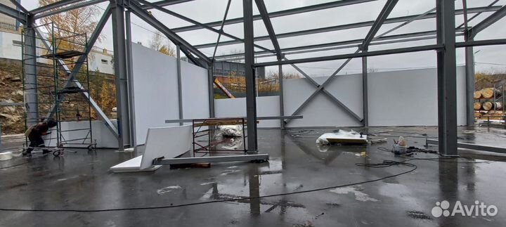 Монтаж Металлоконструкций лстк сэндвич-панели