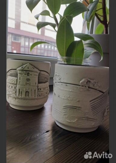 Керамические кашпо 6шт