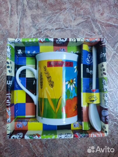 Кружка, ложка, новый набор