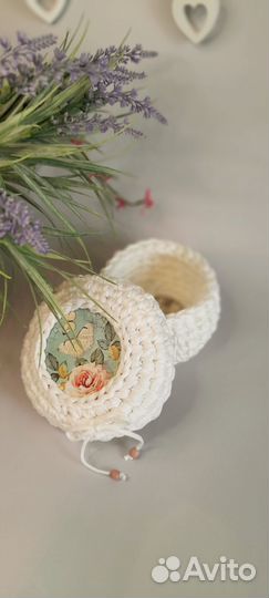 Корзинка интерьерная с крышкой 2шт