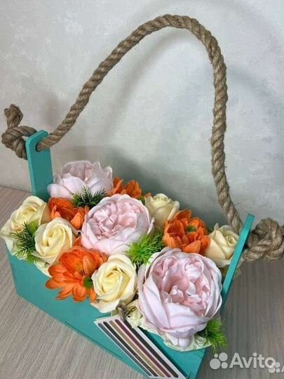 Букет из мыльных цветов