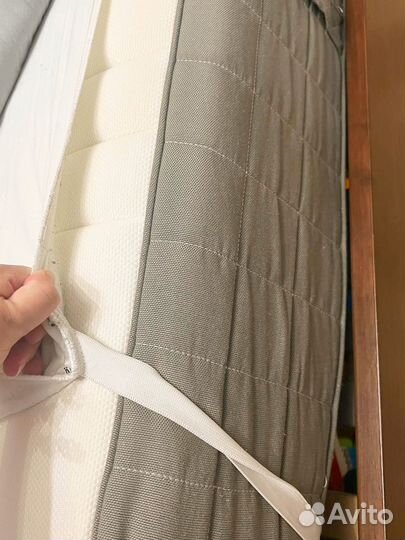 Кровать двухспальная с матрасом бу IKEA
